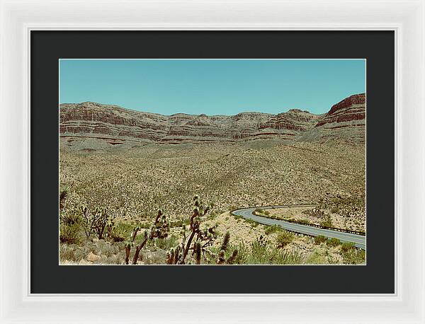 Desert Road - Framed Print