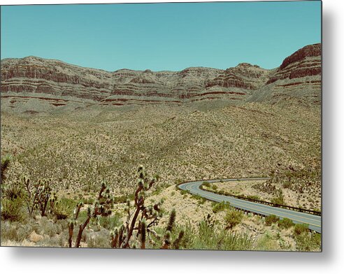 Desert Road - Metal Print