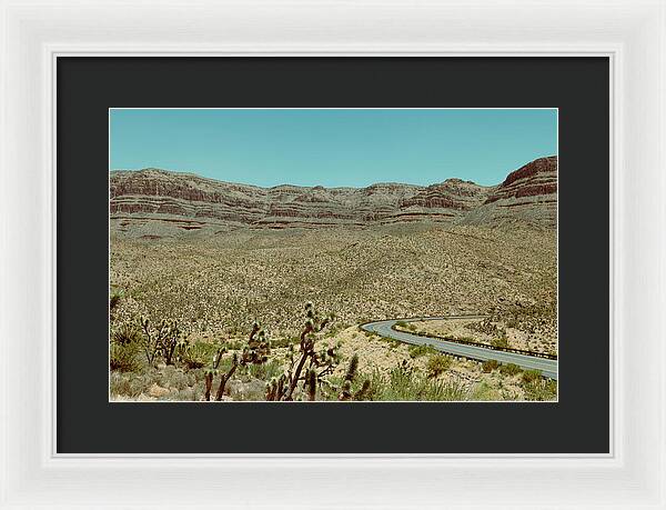 Desert Road - Framed Print