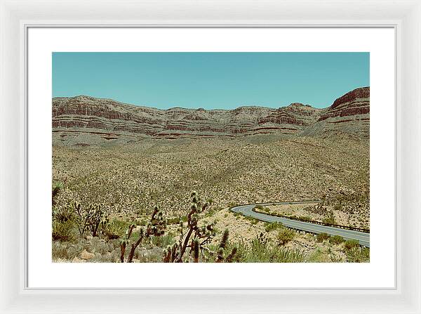 Desert Road - Framed Print