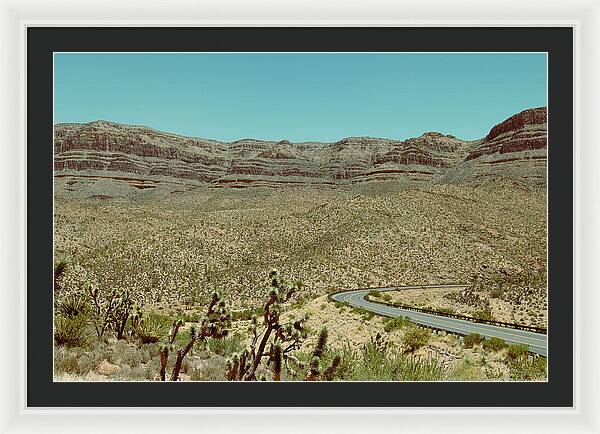 Desert Road - Framed Print