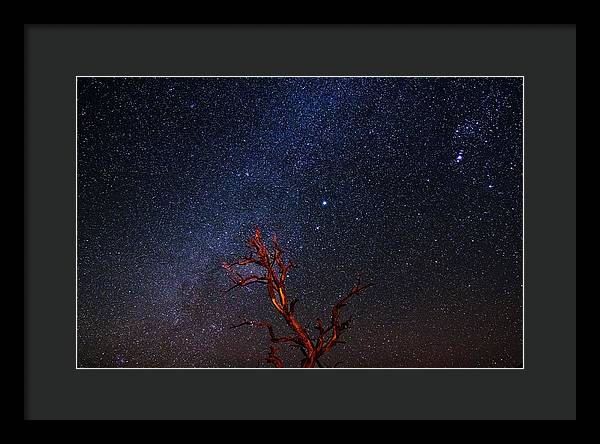 Desert Galaxy Horizontal - Framed Print