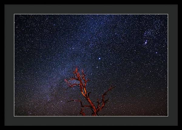 Desert Galaxy Horizontal - Framed Print