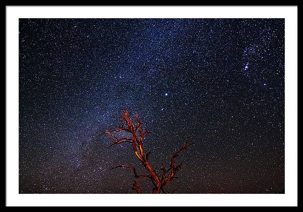 Desert Galaxy Horizontal - Framed Print