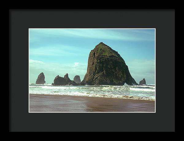 Haystack Rock - Framed Print