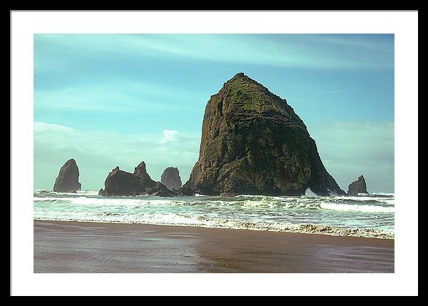 Haystack Rock - Framed Print