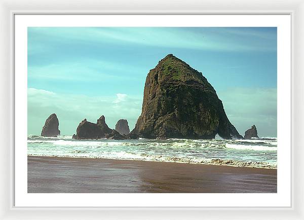 Haystack Rock - Framed Print