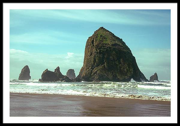 Haystack Rock - Framed Print