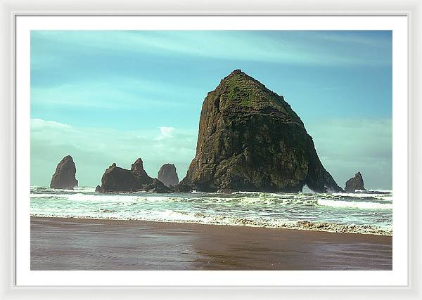 Haystack Rock - Framed Print