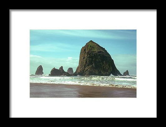 Haystack Rock - Framed Print