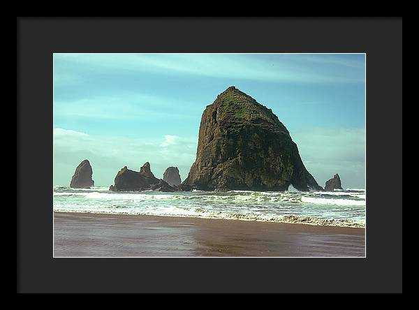 Haystack Rock - Framed Print