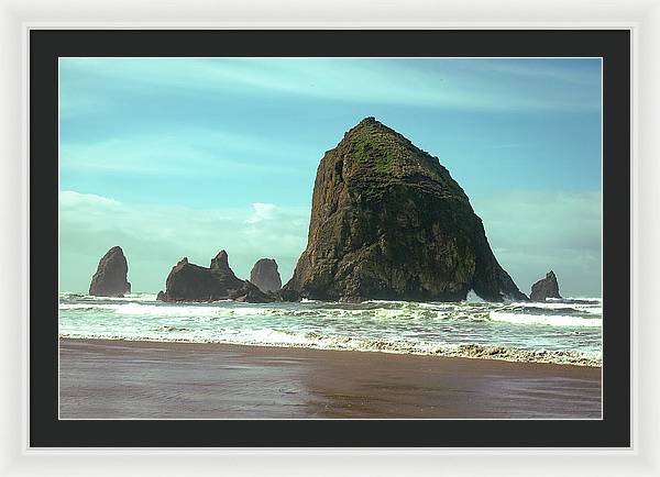 Haystack Rock - Framed Print