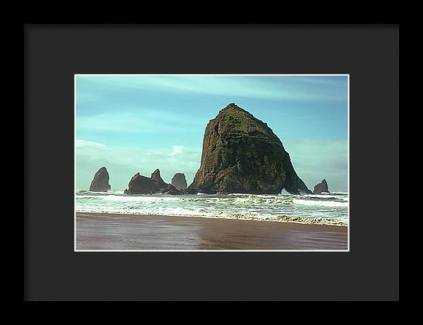 Haystack Rock - Framed Print