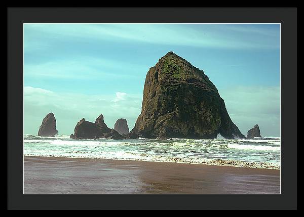 Haystack Rock - Framed Print