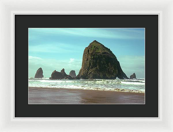 Haystack Rock - Framed Print