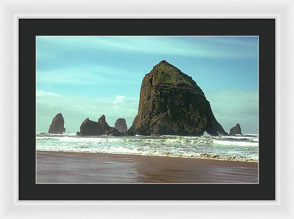 Haystack Rock - Framed Print