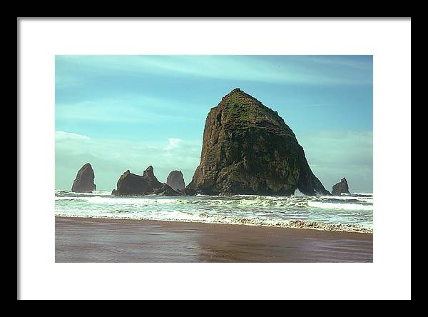 Haystack Rock - Framed Print