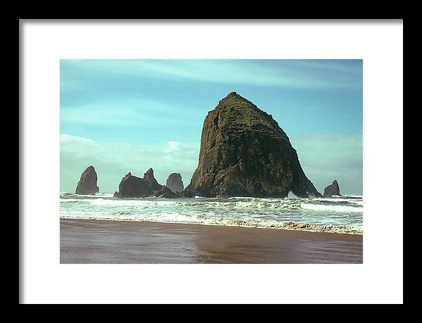 Haystack Rock - Framed Print