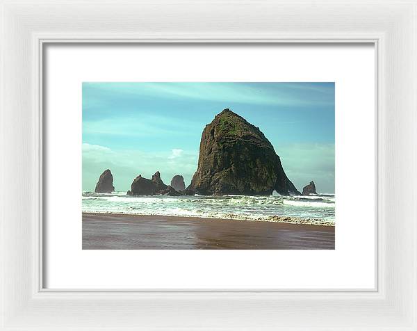 Haystack Rock - Framed Print