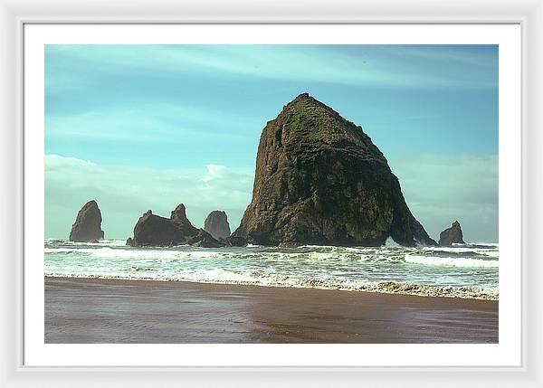 Haystack Rock - Framed Print