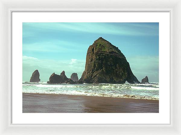 Haystack Rock - Framed Print