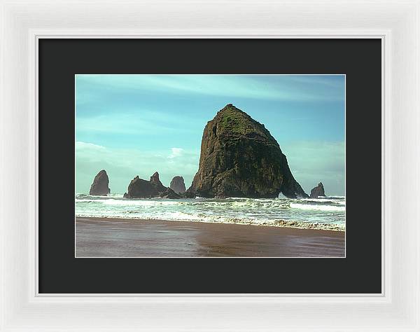 Haystack Rock - Framed Print