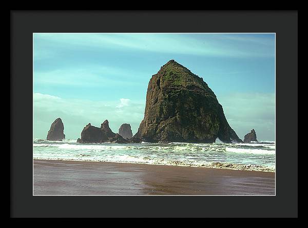 Haystack Rock - Framed Print