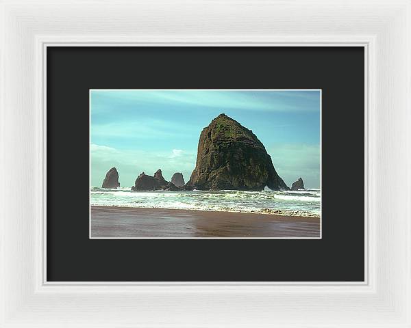 Haystack Rock - Framed Print