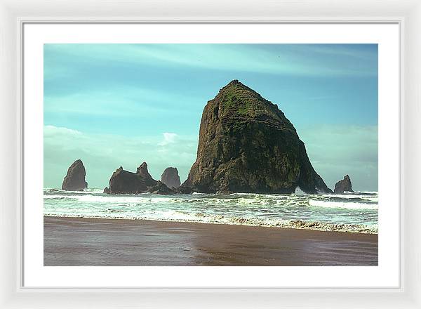 Haystack Rock - Framed Print