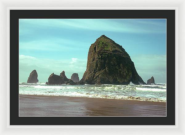 Haystack Rock - Framed Print