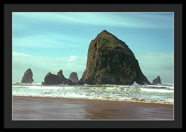 Haystack Rock - Framed Print