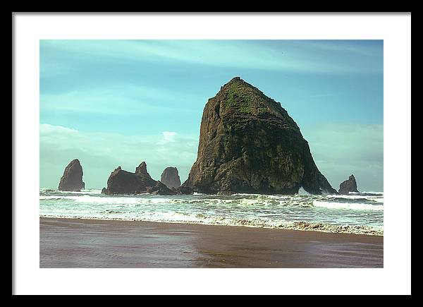 Haystack Rock - Framed Print