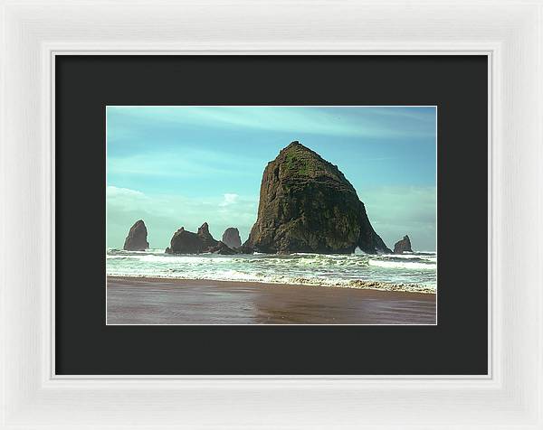 Haystack Rock - Framed Print