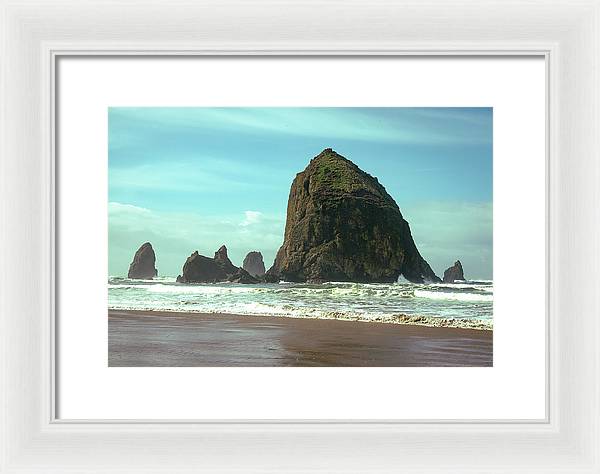 Haystack Rock - Framed Print