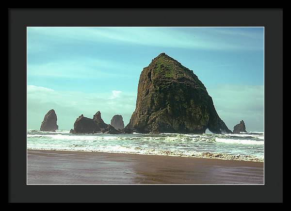 Haystack Rock - Framed Print