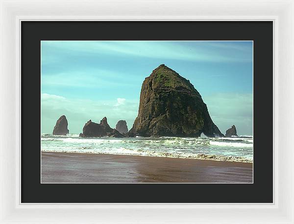 Haystack Rock - Framed Print