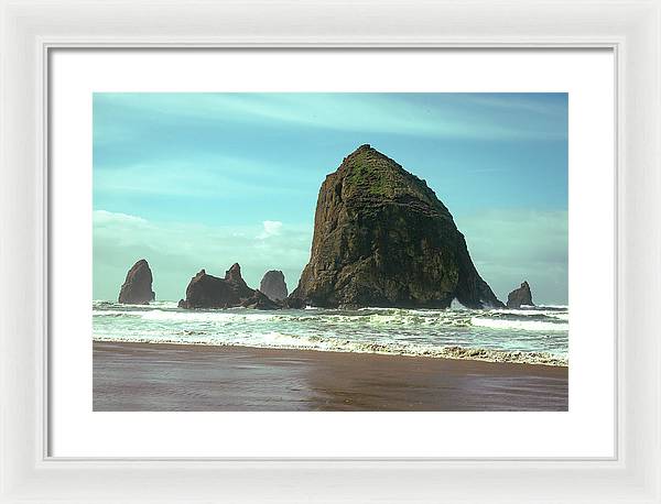 Haystack Rock - Framed Print