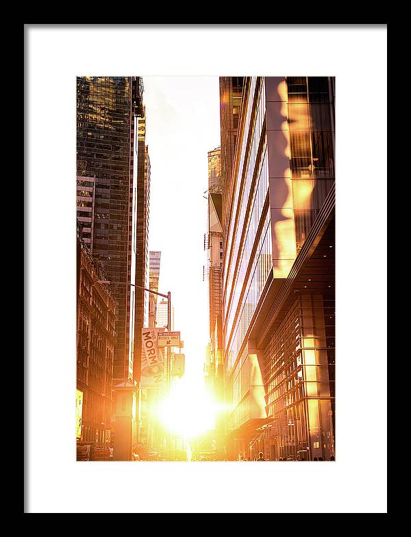 New York Sunset - Framed Print