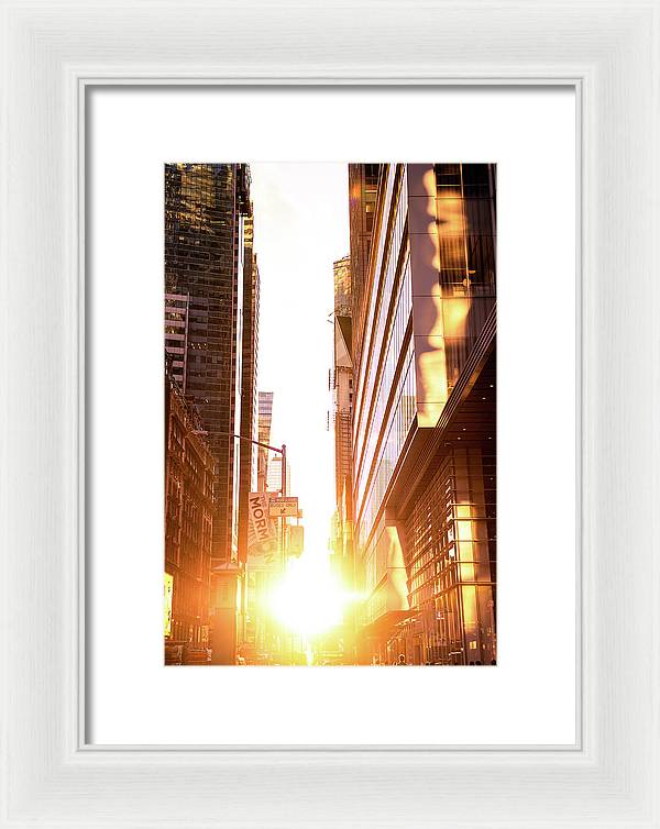 New York Sunset - Framed Print