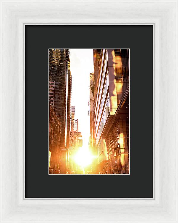 New York Sunset - Framed Print