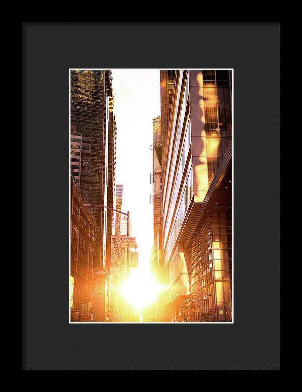 New York Sunset - Framed Print