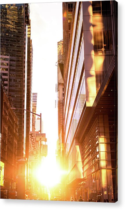 New York Sunset - Acrylic Print