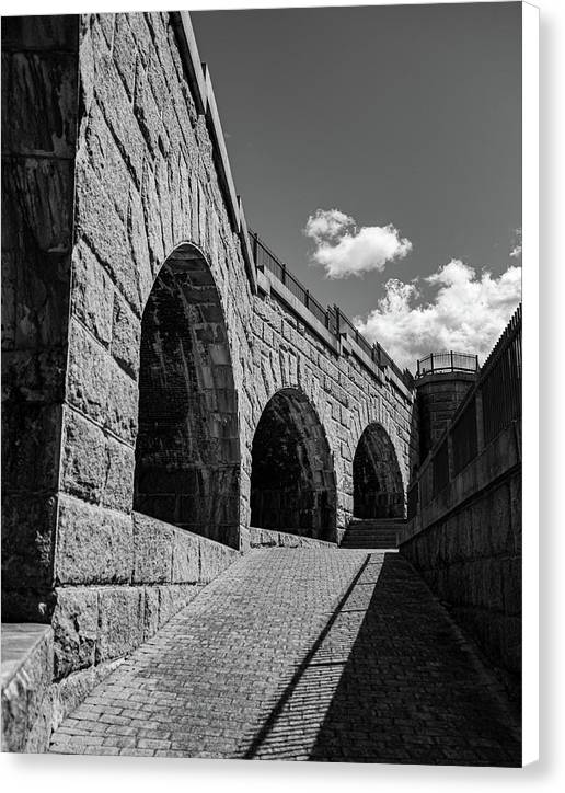 Old Fort BW - Canvas Print