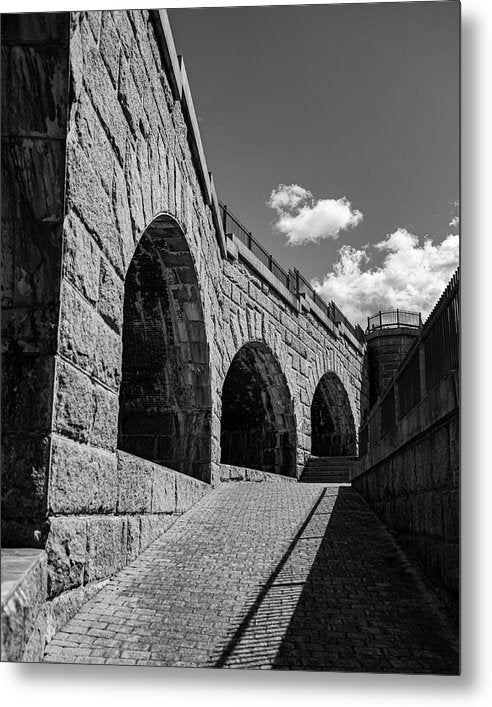 Old Fort BW - Metal Print