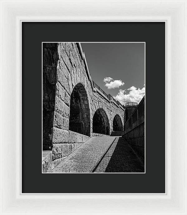 Old Fort BW - Framed Print