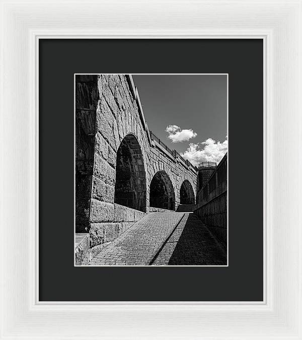 Old Fort BW - Framed Print