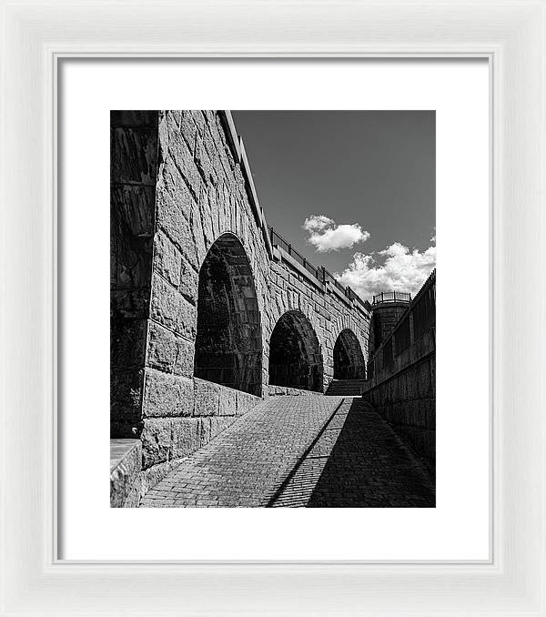 Old Fort BW - Framed Print