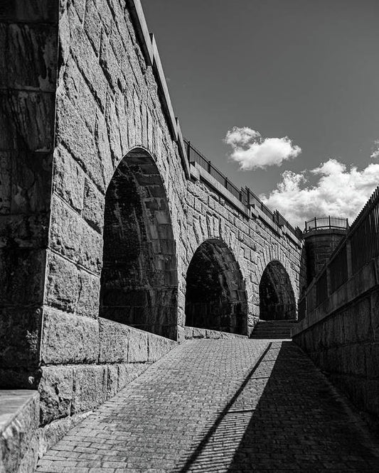 Old Fort BW - Art Print