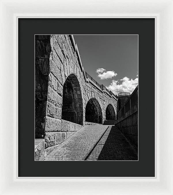 Old Fort BW - Framed Print