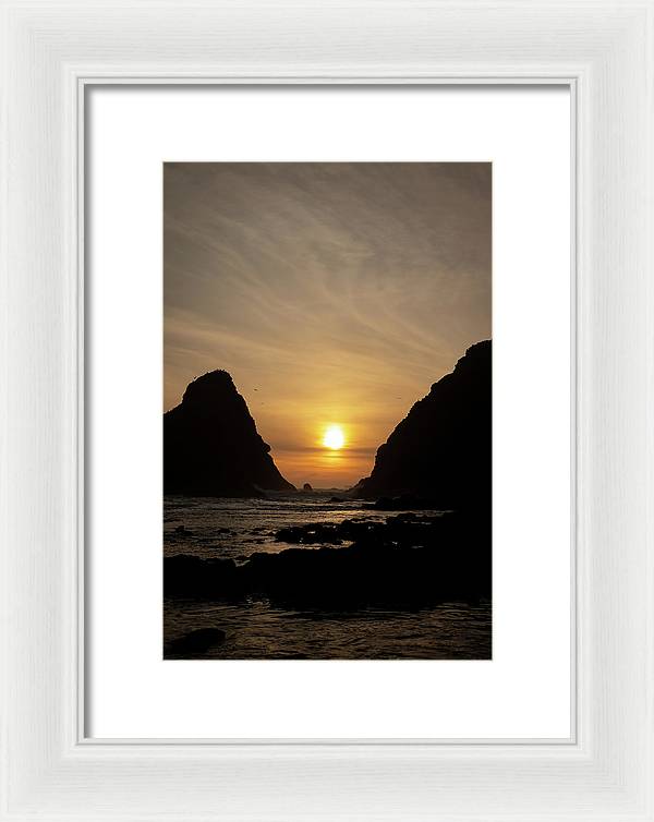 Setting Sea - Framed Print